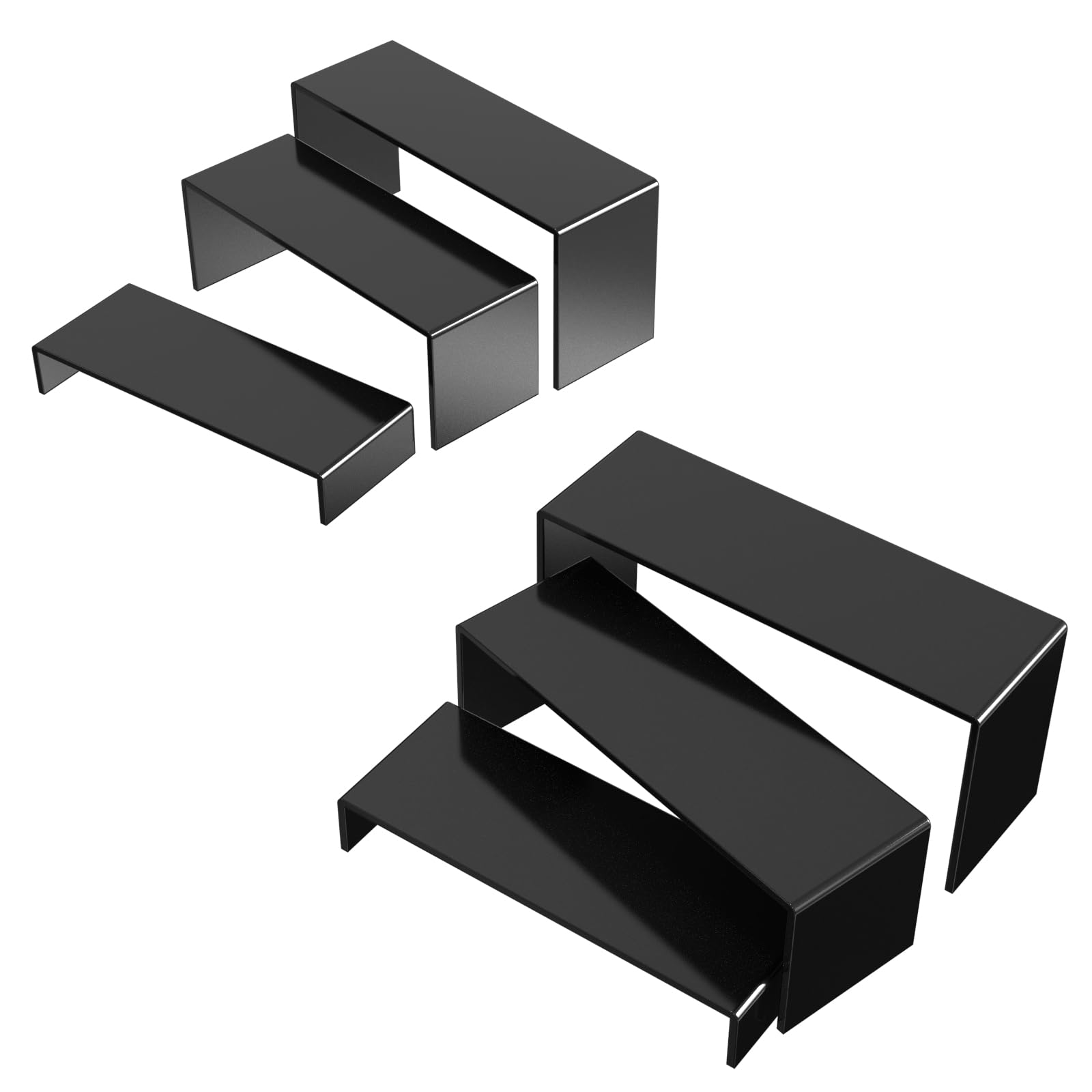 Acrylic Display Risers - 6 Pack Mix Colors -10 Acrylic Display Risers - 6 Pack Mix Colors -10