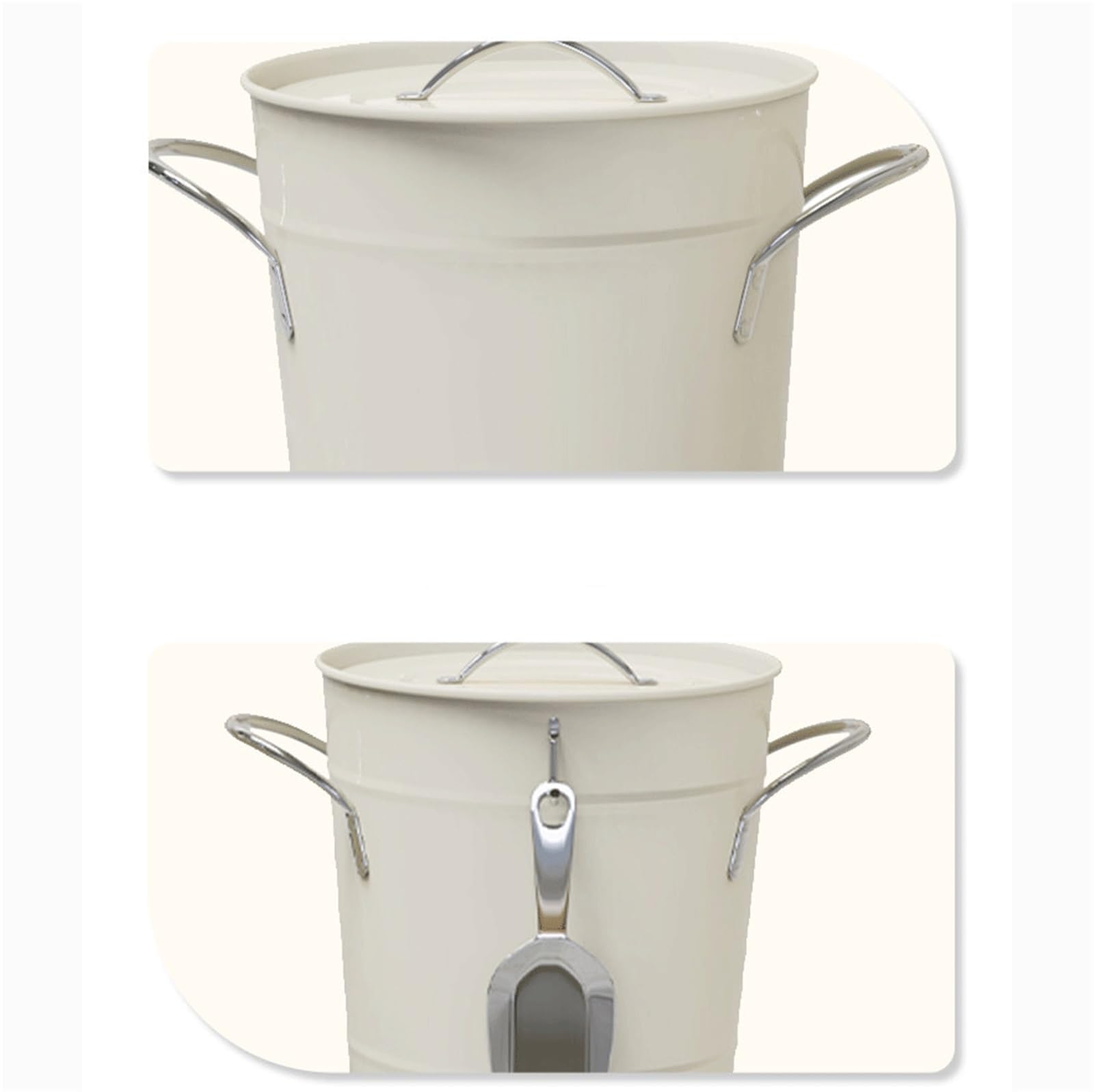 Cubo de Hielo para Bar en casa Cubo de Hielo Colgante Trasero con Doble asa, Adecuado for el hogar Enfriador de Bebidas y Vino