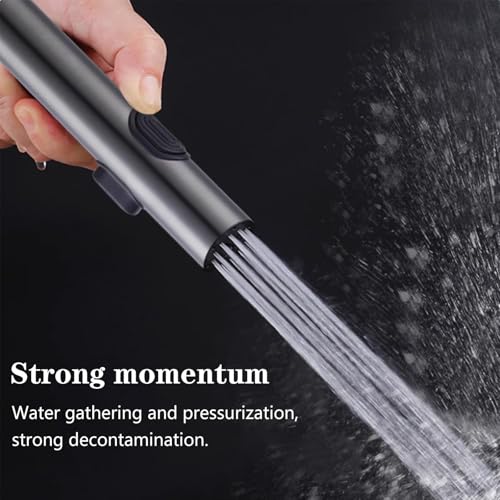 WILAOIYOOU Handheld Toilet Bidet Sprayer for Toilet-Adjustable Water Pressure Control with Bidet Hose for Feminine Wash, Stainless Steel Brushed Nickel Bidet Faucet Cloth Diaper for Baby Wash - Thumbnail 7