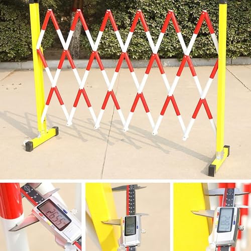 Barrière métallique extensible pour bloquer l'accès aux zones de danger