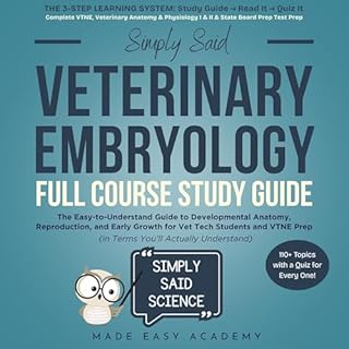 Simply Said Veterinary Embryology Full Course Study Guide cover art