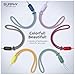 SURPHY 3 Pack Phone Wrist Strap with CellPhone Tether Tab, Cellphone Lanyard, Anti Theft Phone Strap with 2-Color Braided, Wrist Lanyard for Women and Men, Black & Green & Blue Jay