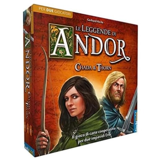 Giochi Uniti - Le Leggende di Andor: Chada & Thorn, Gioco di carte, Edizione italiana, GU512