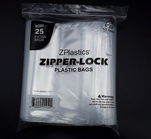 ZPLASTICS Ultimate Resealable 6”x9” Plastic Bags (250-Pack)| Clear Reclosable Zip Storage Bag | Odorless Non-Toxic Airtight Food Bags with Strong Zipper Seal