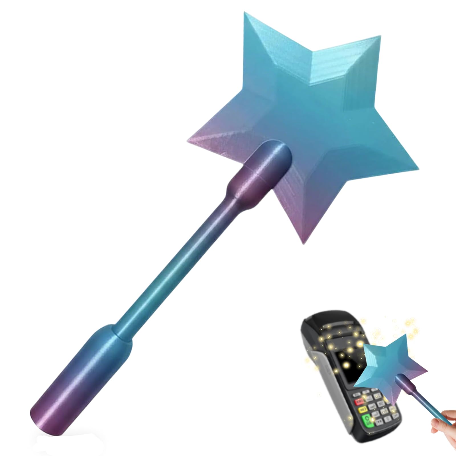 Vibbang Magic Wand Credit Card Holder, 3D Printed Credit Card Wand