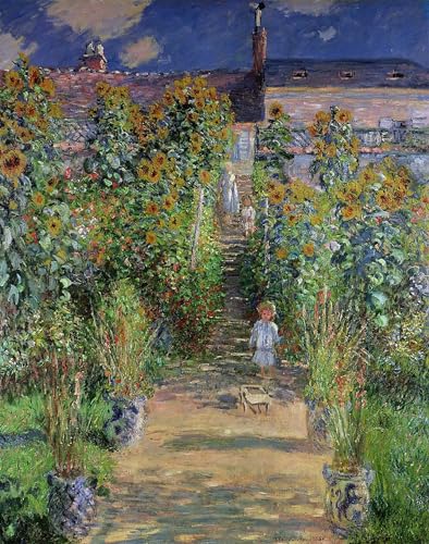 Jardin de Monet à Vétheuil Claude Monet affiche impression sur toile décoration murale salon