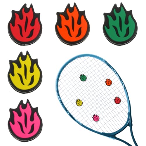 Tennisracket demper unisex volwassenen vijf kleuren vlam patroon tennisdemper geen maatbeperking