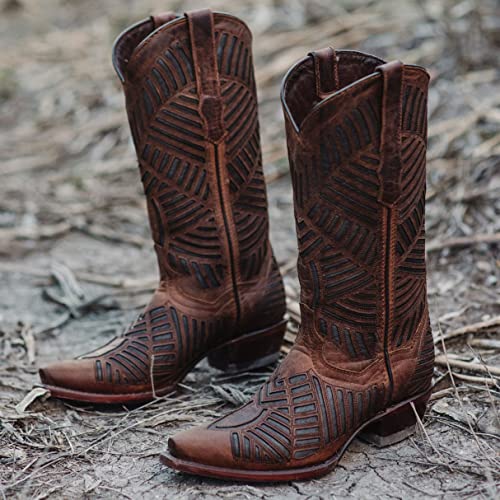 Soto Boots Womens Inlay Cowgirl Boots M500483