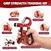 13 PCS Grip Strength Trainer Kit, Hand Gripper Strengthener, Forearm Strengthener, Finger Strengthener, Finger Exerciser, Stress Relief Ball, Forearm Workout Ring for Muscle Building and Injury Recover