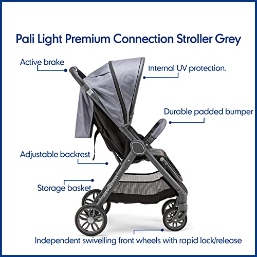Image of Pali Light Premium Connection 4 Grey Baby Stroller, 0-36m (8053677537081)