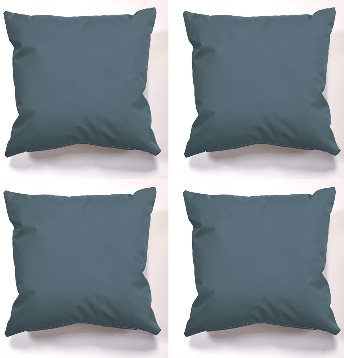 Beautiful Beanbags - Set of 4 Garden Cushions, Water-Resistant Cushion Set with Inserts, Ready Filled for Indoor or Outdoor Use (Grey)
