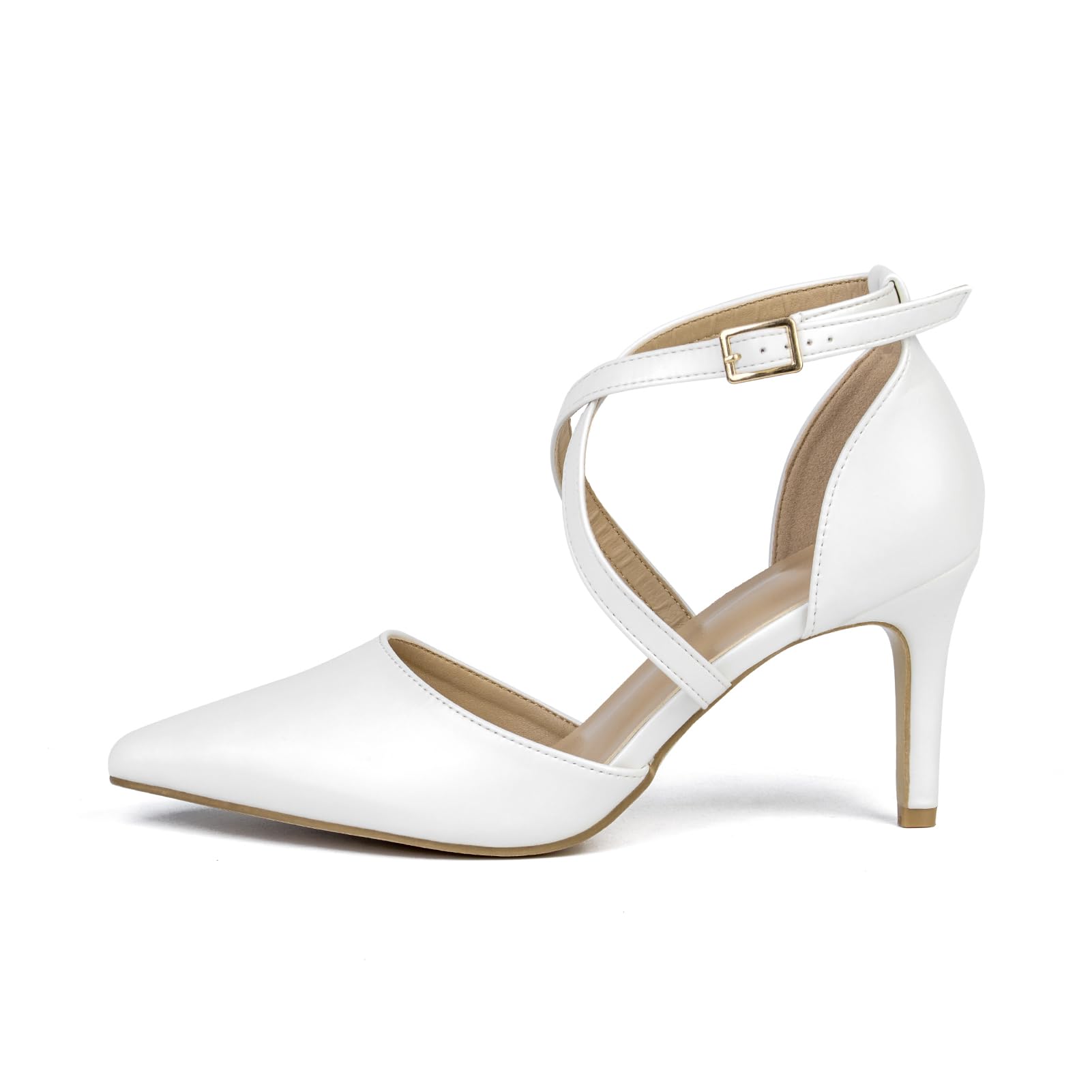 Hoefirm Damen Pumps High Heels Sexy Riemchenpumps Elegante Schuhe mit Absatz Stiletto Spangenpumps