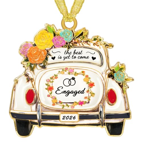Sereney Engagement Gifts for Couples Engagement Ornament 2026, engagement Gifts for Women Best Gift for Newly Engaged Couple Bride to Be Bridal Shower Gift, Fiance, Friend, Daughter Christmas Ornamnet
