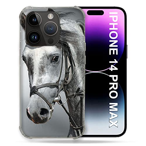 Coque iPhone 14 Plus Cheval Blanc évitez les rayures sur votre 6.7 pouces