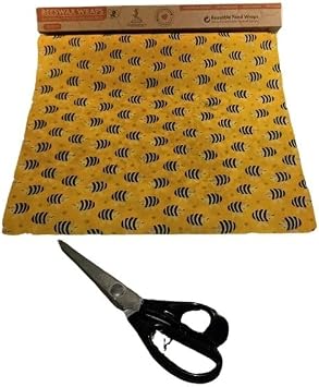 Balmumu bezleri, bal mumu sarma, tekrar kullanılabilir bal mumu sargı bezi, 100 x 33cm balmumu kağıdı, sürdürülebilir çevre dostu