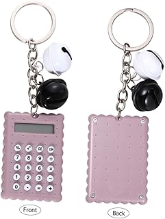MAGICLULU 2 Pçs Mini Chaveiro Chaveiro Ferramenta Calculada Calculadora Chaveiro Chaveiro Fivela Chaveiro Em Forma De Calculadora Calculadora Eletrônica Portátil Calculadora Chaveiro