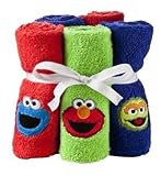 5-Pack Sesame Street Embroidered Wash Cloths