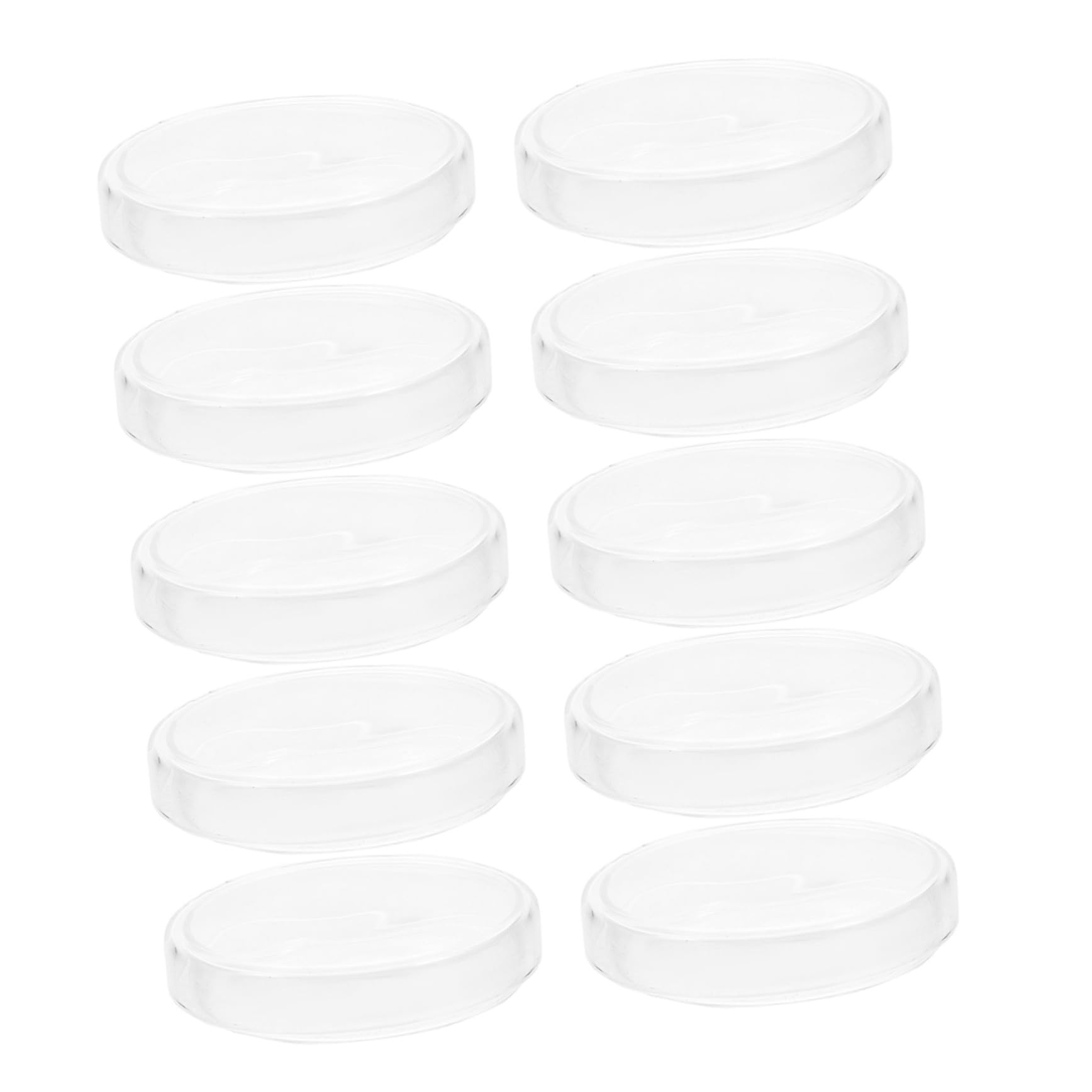 10piezas Placas De Petri De Vidrio Experimental Kit Para Proyectos Científicos Recipientes Para Microbiológico Accesorios De Laboratorio
