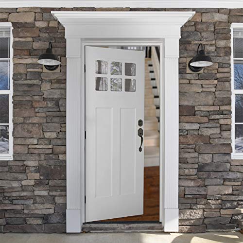 Amazon Basics Standard Exterior Handle Set With Door Knob And Deadbolt, Matte Black #TOP5