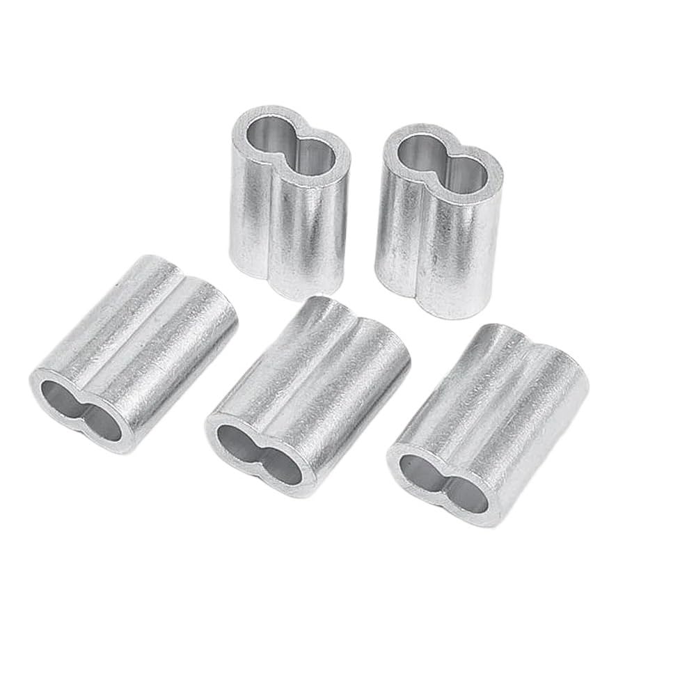 Yinxi Manicotto in Alluminio Manicotto a crimpare Manicotto per Filo Puntali per Cavo Blocco per Cavo in Alluminio Tappo per Cavo a crimpare Hardware per Corda (Size : 1.2mmX1000pcs)