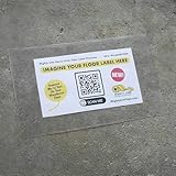 Mighty Line Industrial Clear Label Protectors Cover, Peel and Stick Adhesive, Industrial Quality, 6' Wide x 10' Long, Pack of 50