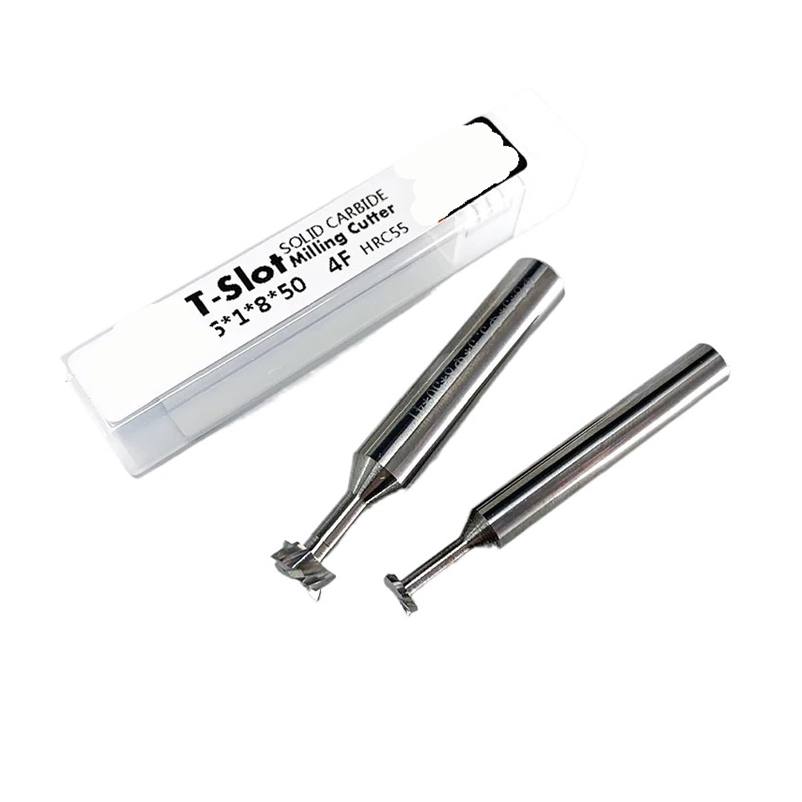 Fresado de ranuras en T for aluminio y cobre, herramienta de mecanizado, fresa de extremo de ranura de carburo sólido de tungsteno, 1 unidad(10mm,1.4MM-BF2055)