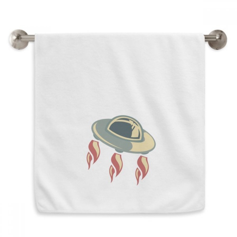 Serviettes moelleuses Univers Alien Monstre UFO 13x29 pouces blanc coton