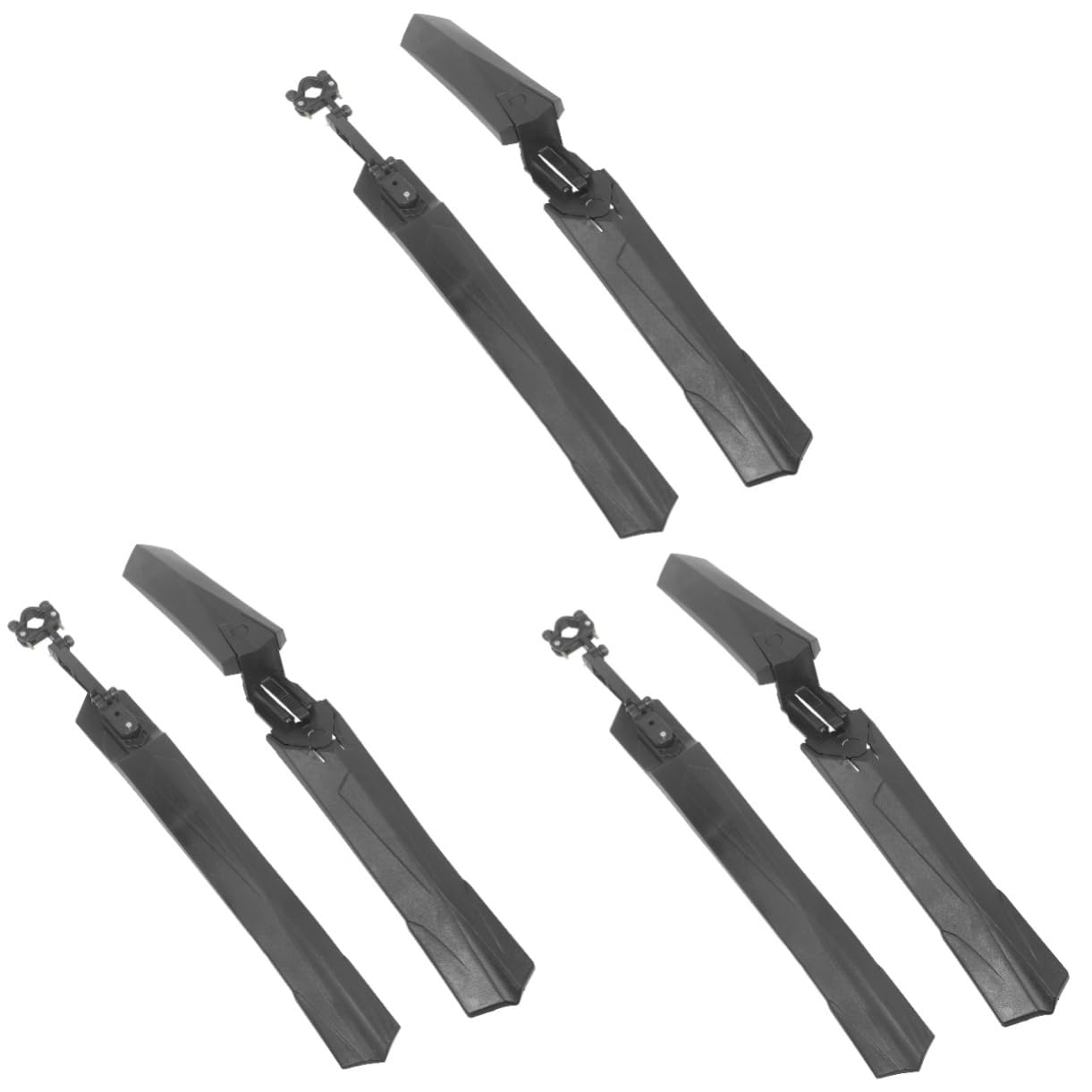 Toddmomy Guardabarros Delantero y para Bicicleta De Montaña. Calcomanías De Bicicleta Partes De La Montaña Cubierta De De Cross Pedales Agua De Lodo Black El Plastico
