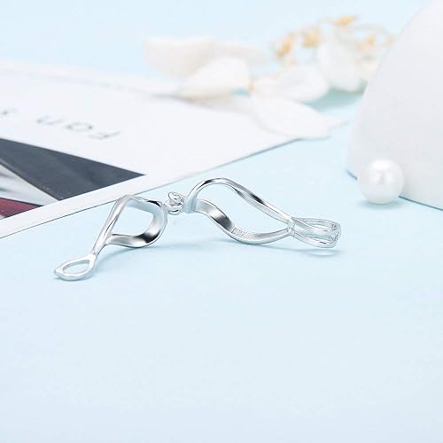 Miniatura 2 de Colgantes de jaula de perlas retorcidas de plata esterlina para mujer, colgantes de jaula de perlas de diseño para fabricación de joyas de perlas,