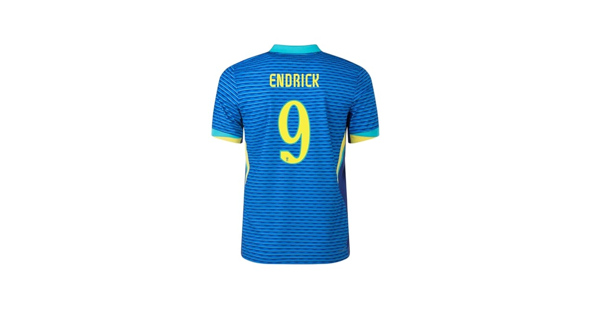 ブラジル代表 ENDRICK 21 ワールドカップ シャツBrazil Endrick #21 Brazil Home Soccer Jersey 2024, Yellow, XX-Large