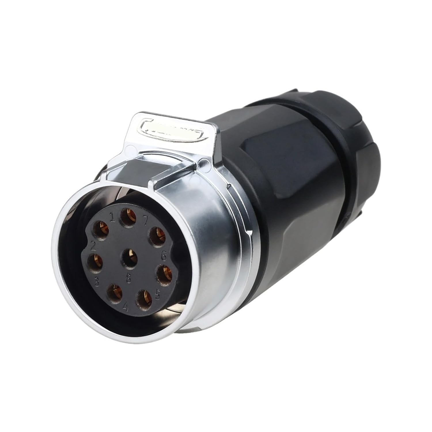M28 PBT Plastic 15A 8-pin Aviation Round Cable Connector Welding Wire IP68(Mating Plug)