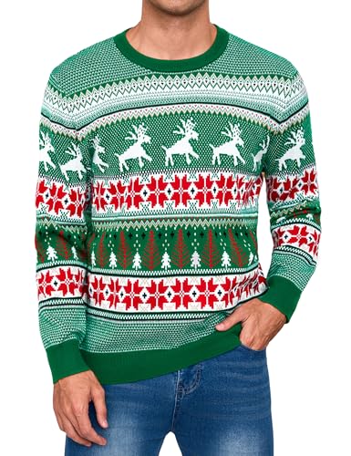 Totatuit Weihnachtspullover Herren Ugly Christmas Sweater Rentier...