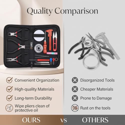 Kit de herramientas para fabricación de joyas: diseña tus propios accesorios de bisutería 6