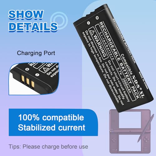 Image of for Nintendo DSi XL Battery Replacement: UTL-003 Battery Compatible with Nintendo DS XL, DSi LL Game Console 2000mAh
