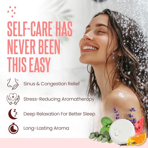 Image of Cleverfy Shower Steamers Aromatherapy Gifts for Women and Men, 6 Tablets