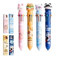 GOMETY 36 Penne Multicolore 4-in-1 Per Bambini – Penne A Sfera Retrattili Con Design Cartoon (Unicorni E Dinosauri), Ideali Per Scuola E Ufficio