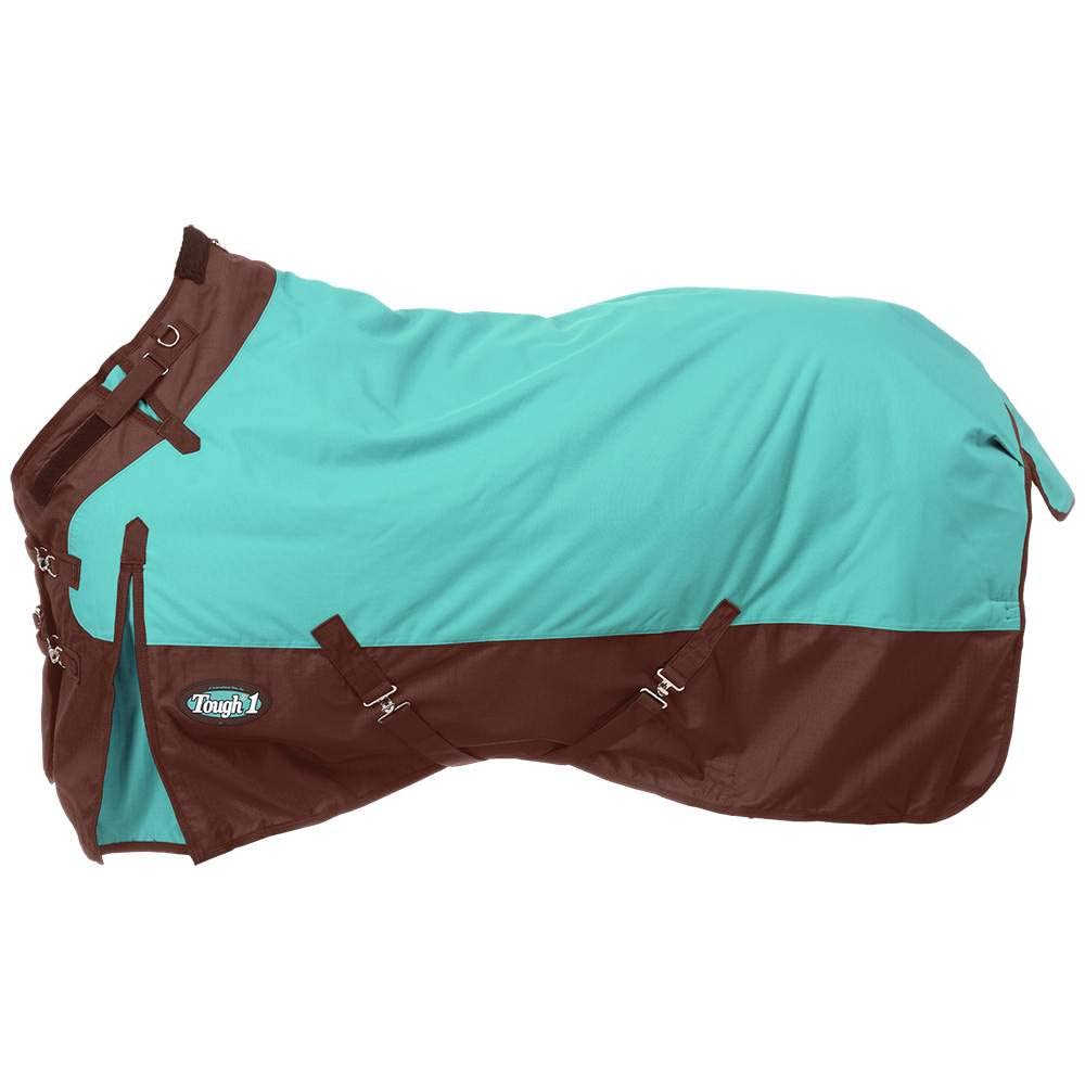 Tough 1 1200D Poly Turnout Snuggit Horse Blanket Turq 72IN