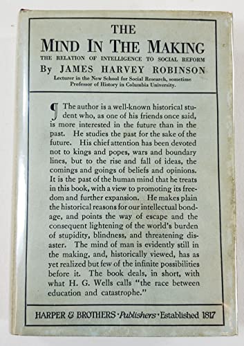 The Mind in the Making: The Relation of Intelli... 0060135808 Book Cover