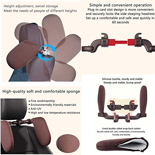 Almohada de reposacabezas para asiento de auto ajustable miniatura 4