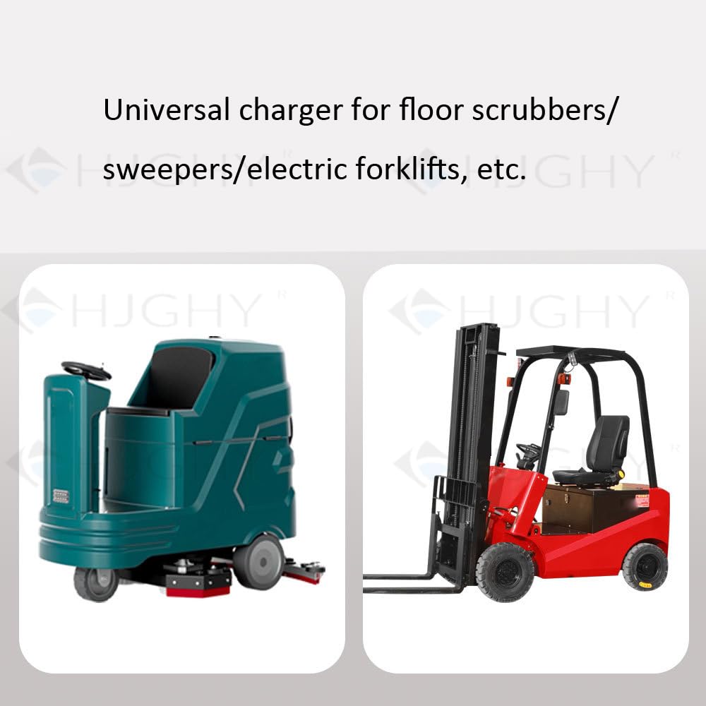 Caricabatterie per carrelli elevatori da 48 V 30 Ah, batteria al piombo