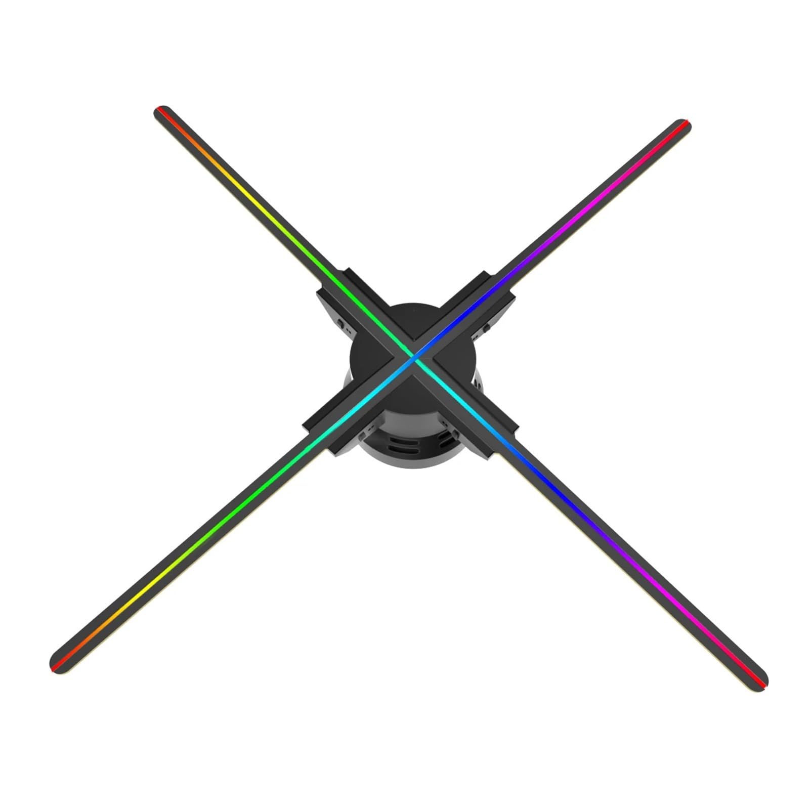 F60 3D Hologram Projector Advertising Display Fan Wall-Mounted Player Naked Eye 2K HD LED Photo Video Fan with 720pcs LED Video Projector