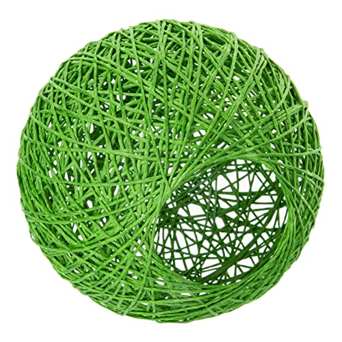 KESYOO 装飾的なボール型ペーパーペンダントシェード 緑色 吊り下げ用 シンプル構造でデスク 天井 床 壁灯対応 室内装飾にな耐久性シェー