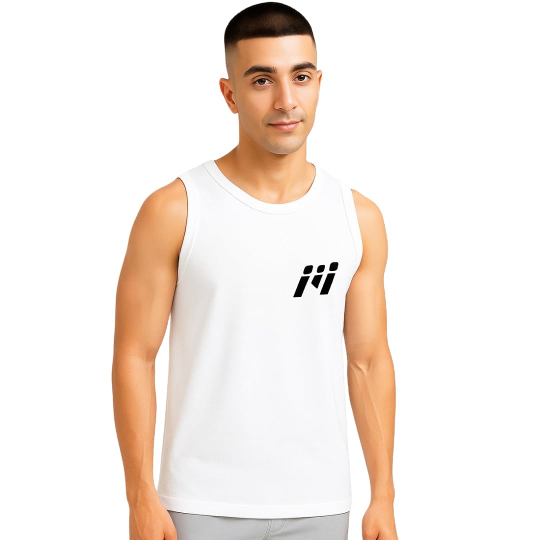 lazyrabbit Gym Vests for Men | Regular Fit Solid Round Neck Polyester Sando Sleeveless | Tank Top Vest with Running, Gym Yoga,Sports-picture-34