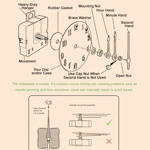 Image of HZDHCLH Luminous Wall Clock 12 Inch Silent Non Ticking Clock for Living Room Bedroom Kitchen Office(Wood Color)