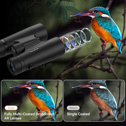 Binoculares 10x42 compactos impermeables y antiniebla miniatura 4