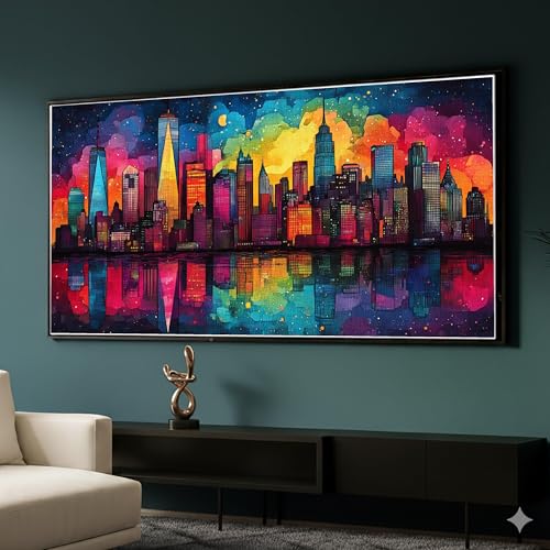 Tableau sur toile paysage urbain pour réveiller un mur blanc sans âme