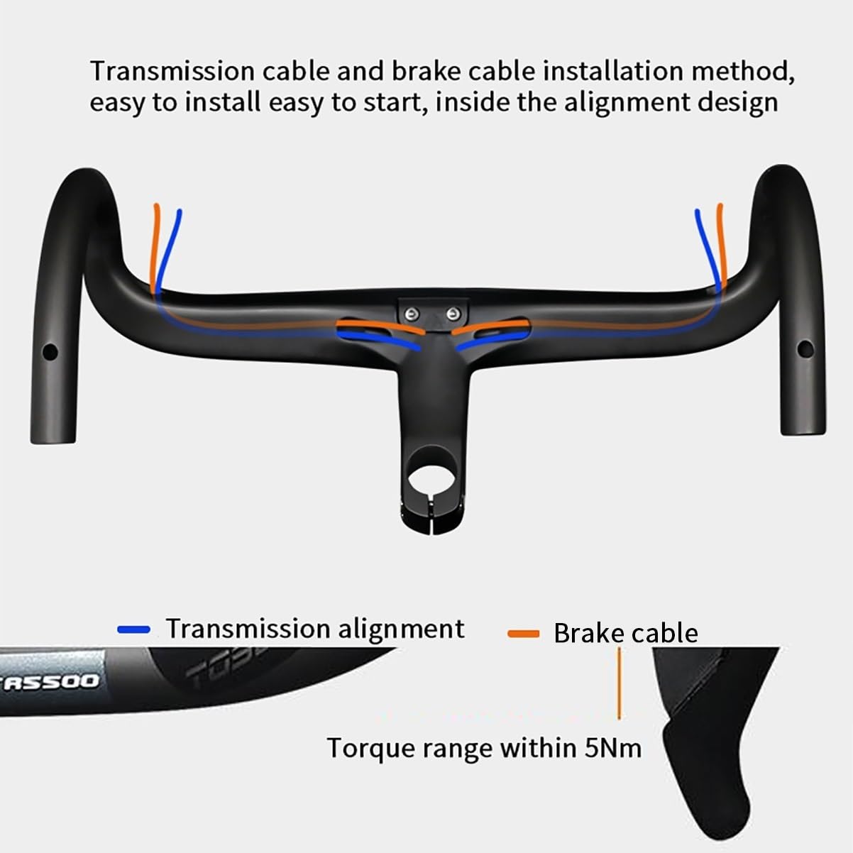 Beast Components Ensemble Guidon Potence Carbone - Cockpit Bar Allroad - ICR