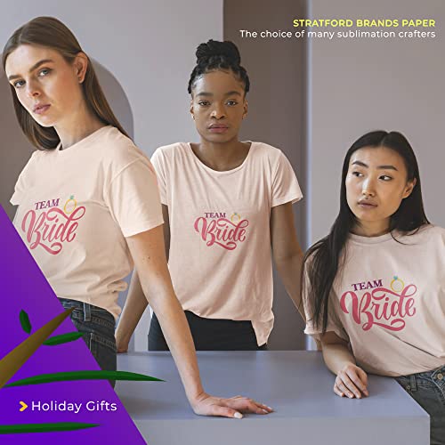 Stratford Brands - Sublimation Paper 8.5X11 Inches | 110 Premium Sheets Sublimation Paper Compatible With All Inkjet Printers | Heat Transfer Paper For Tumblers, Mugs, And T-Shirts 105Gsm #TOP2