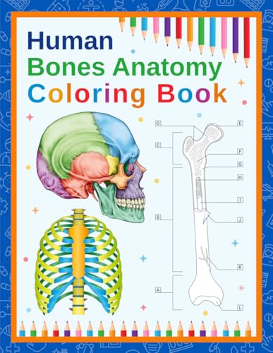 Human Bones Anatomy Coloring Book: A Visual Guide to the Human Skeletal System