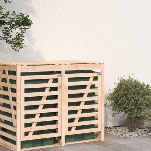 Abri de rangement en pin durable, solution élégante extérieure